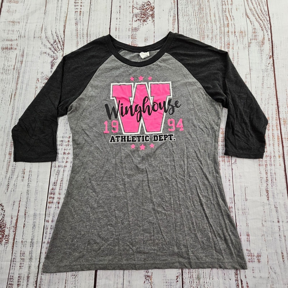 Winghouse Athletic Dept 1994 Gray 3/4 Sleeve Tri-Blend T-Shirt Women's M